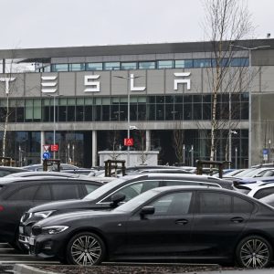 Tesla shares slip 4.5% after suspected arson attack halts production at Berlin Gigafactory